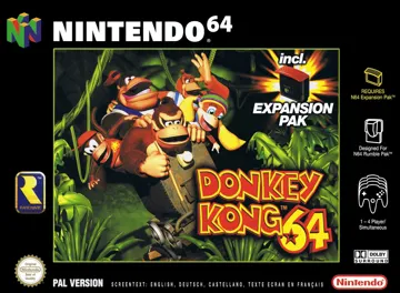 Donkey Kong 64 (Europe) (En,Fr,De,Es) box cover front